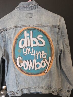 BOUTIQUE  STYLE Denim LUCKY JACKET .. COUNTRY GIRL Fun !